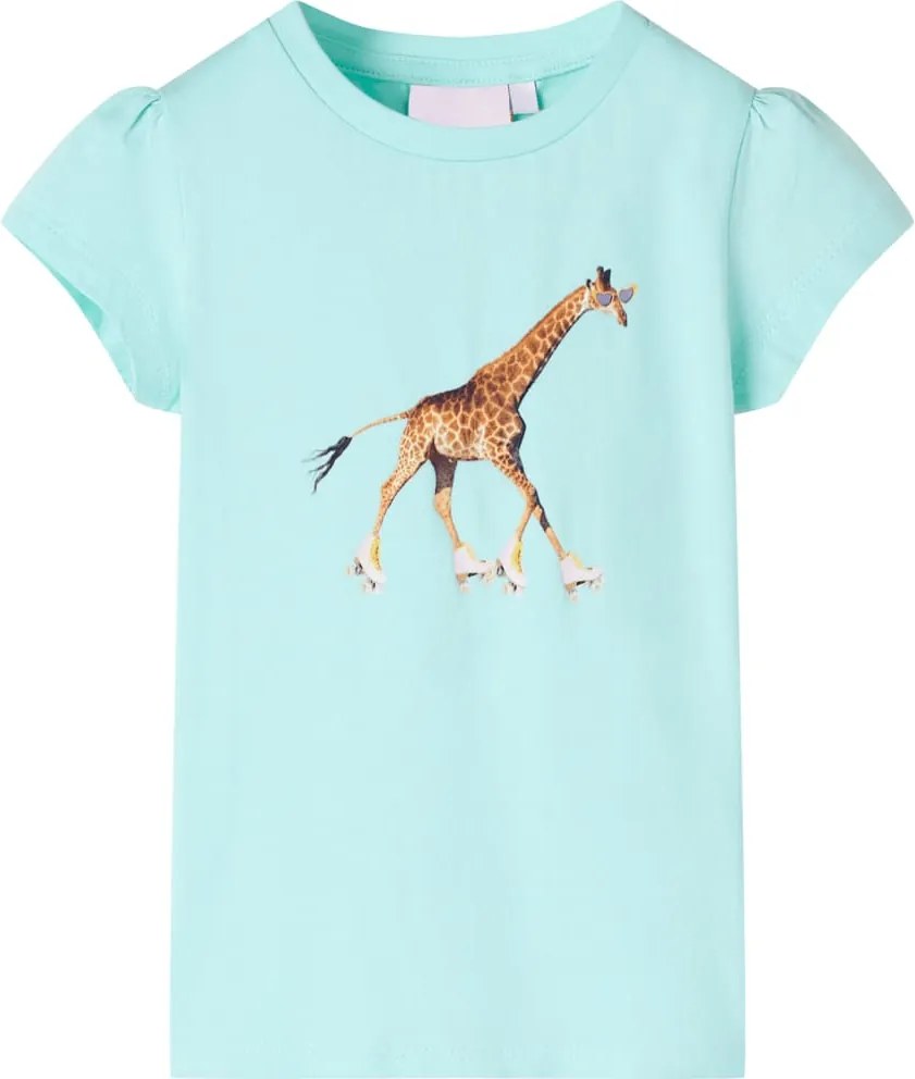 vidaXL Tricou pentru copii, turcoaz deschis, 140