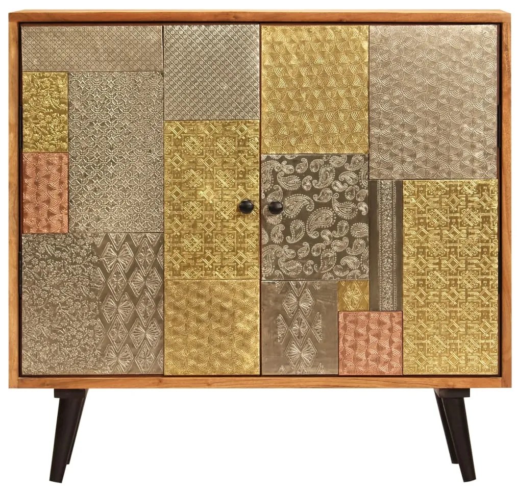 247683 vidaXL Servantă, 80 x 30 x 75 cm, lemn masiv de acacia