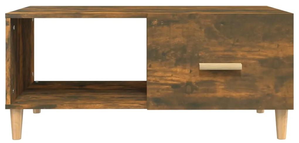 Masuta de cafea, stejar fumuriu, 89,5x50x40 cm, lemn compozit Stejar afumat, 1