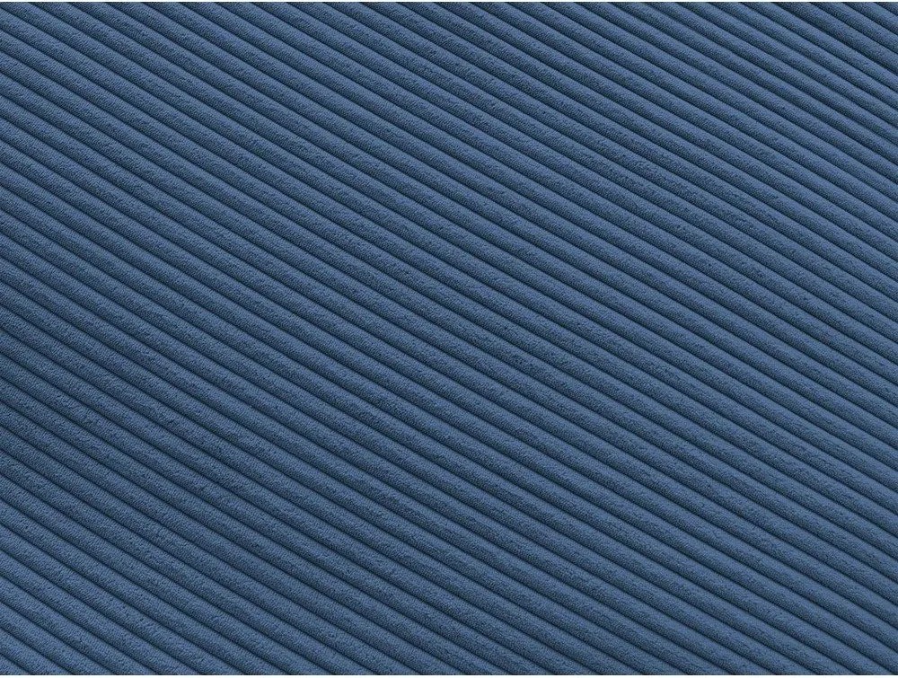 Colțar albastru cu tapițerie din catifea reiată Belair – Bobochic Paris