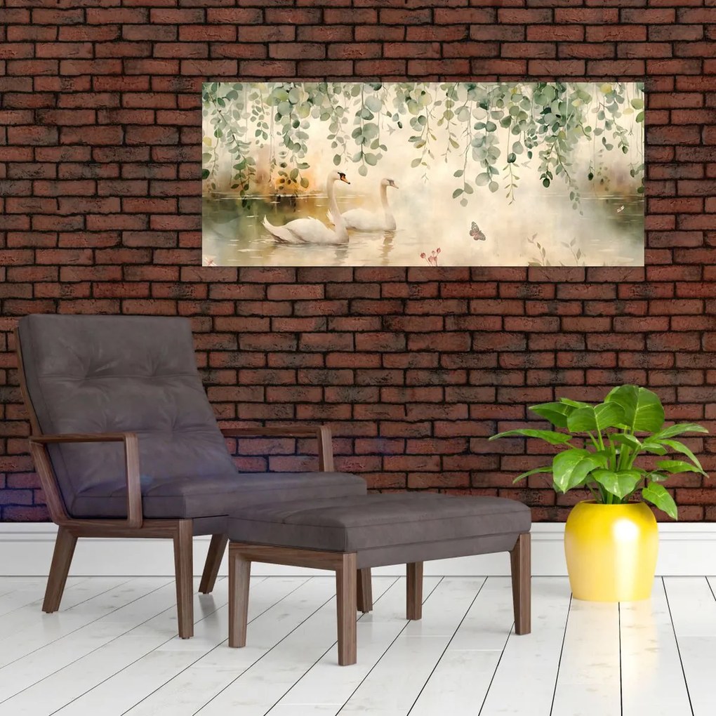 Tablou - Lac, acvariu (120x50 cm)