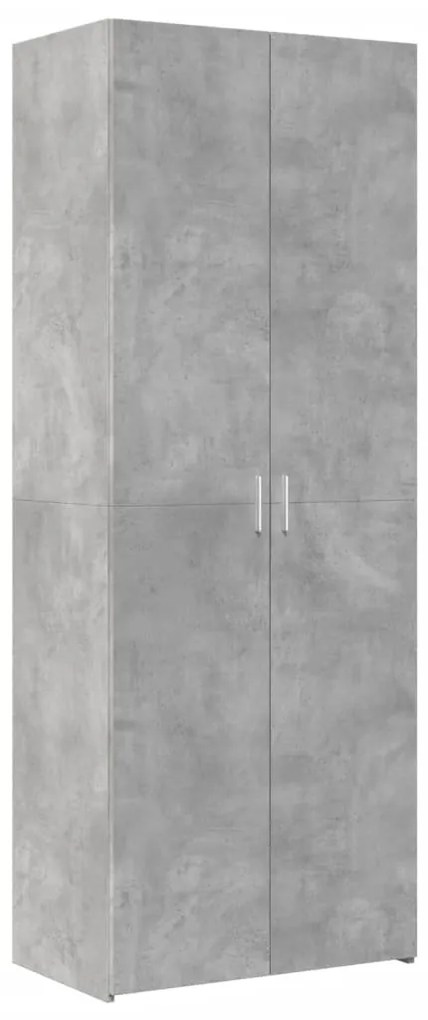 3281430 vidaXL Dulap înalt, gri beton, 70x42,5x185 cm, lemn prelucrat