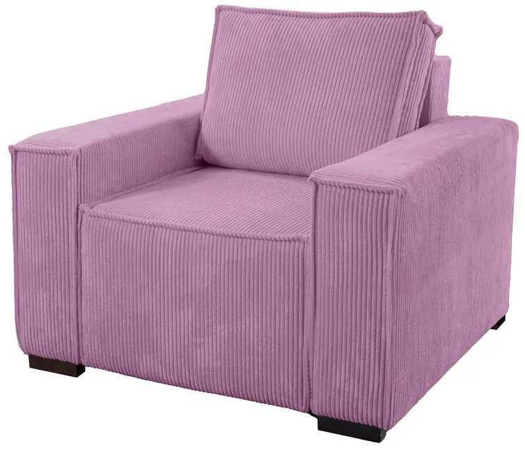 Fotoliu cu taburet SMART SET, lila