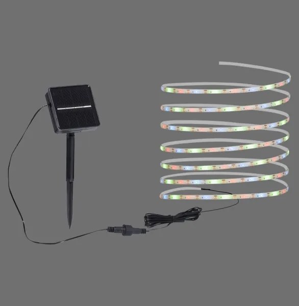 JUST LIGHT. 19971-18 - Bandă LED solară RGB TEANIA LED//3,7V 5 m 1200 mAh IP44