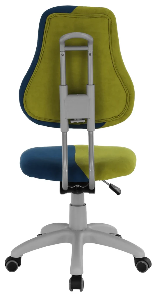Scaun rotativ reglabil, verde/albastru/gri, RAIDON