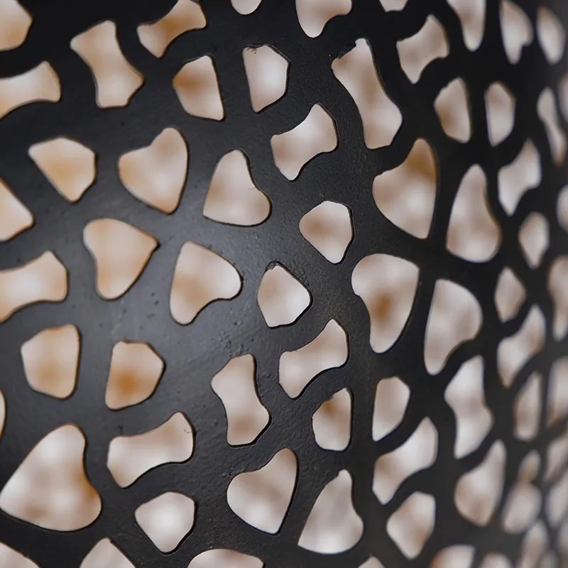 Lampă suspendată orientală neagră cu auriu 45 cm - Radiante