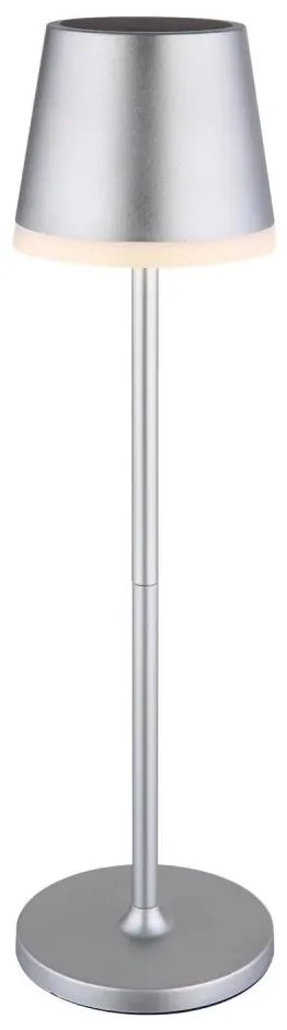 Corp de iluminat LED solar Globo 36637SM LED/0,06W/3V 3000K IP44 crom mat