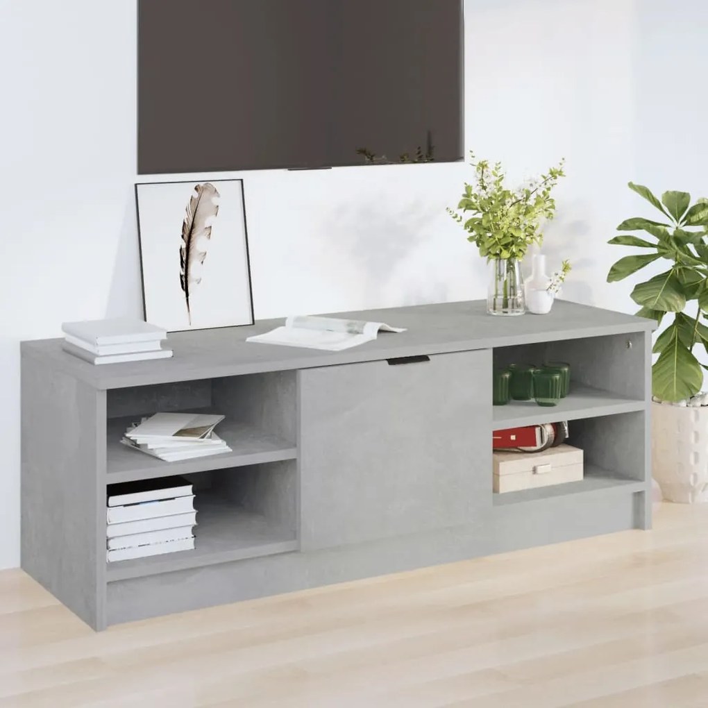 811371 vidaXL Comodă TV, gri beton, 102x35,5x36,5 cm, lemn compozit