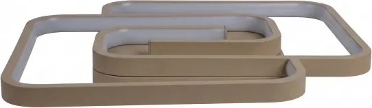 BRILAGI - Plafonieră LED dimabilă VELO LED/64W/230V 48x48 cm bej + telecomandă