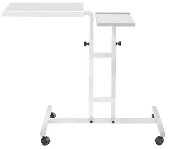 Măsuță ajustabilă GLEN 87x67 cm albă