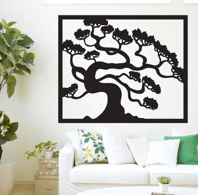 SENTOP | Imagine din lemn pe peretele unui placaj din lemn de bonsai DRAZSKA