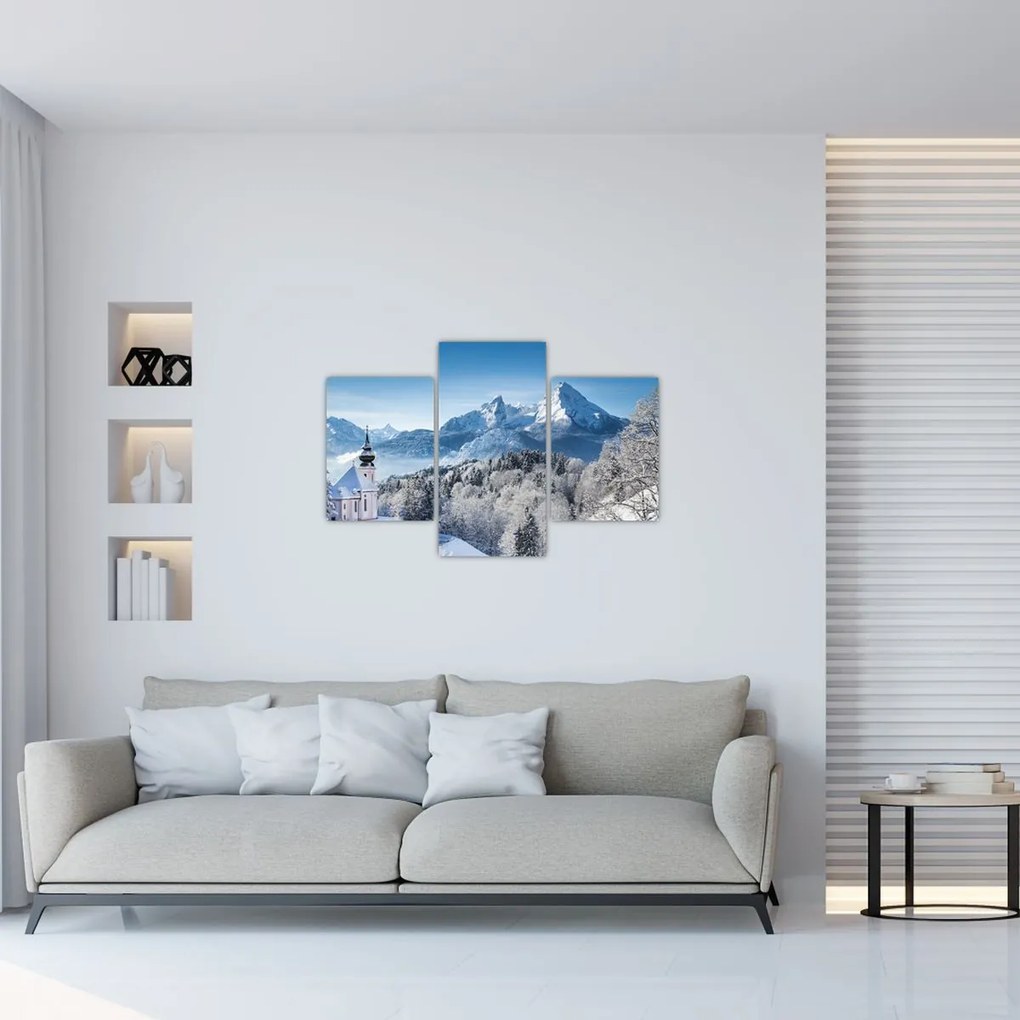 Tablou - Peisaj cu ninsoare (90x60 cm)