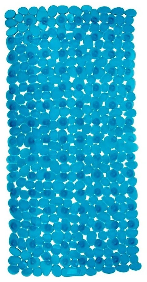 Covor baie anti-alunecare Wenko Drop, 71 x 36 cm, albastru petrol