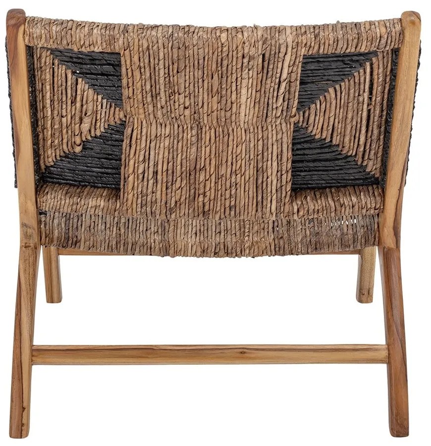 Fotoliu negru-maro țesut Grant - Bloomingville