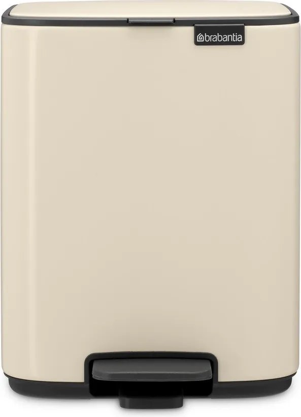 Coș de gunoi bej cu pedală din oțel 7 l Bo – Brabantia