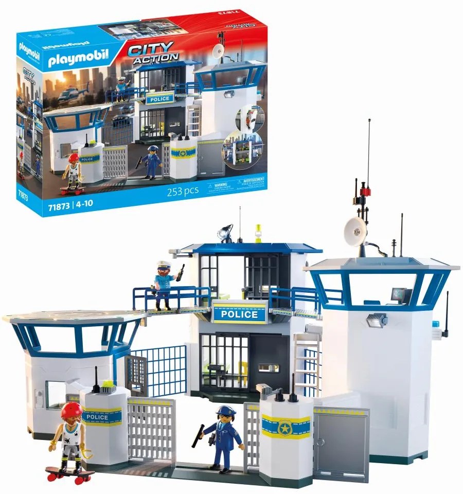 JUCARIE DE ROL CENTRUL DE COMANDA AL POLITIEI - PLAYMOBIL ACTION HEROES (PM71873)