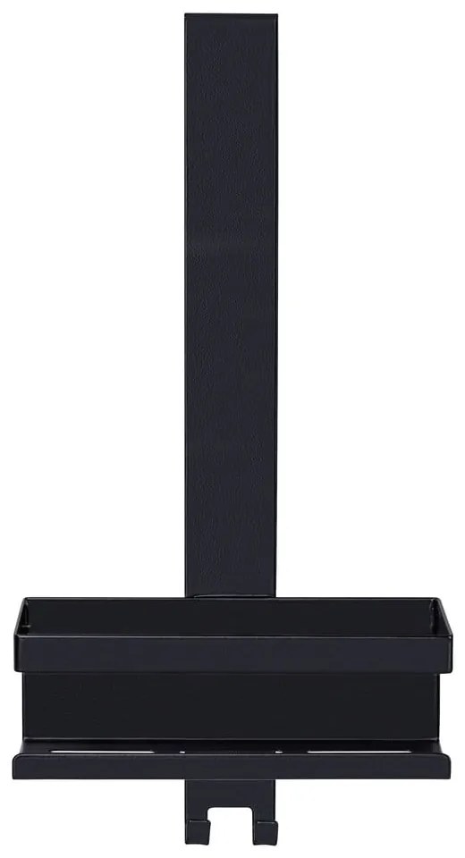 Raft pentru baie negru de agățat din oțel inoxidabil Bribano – Wenko