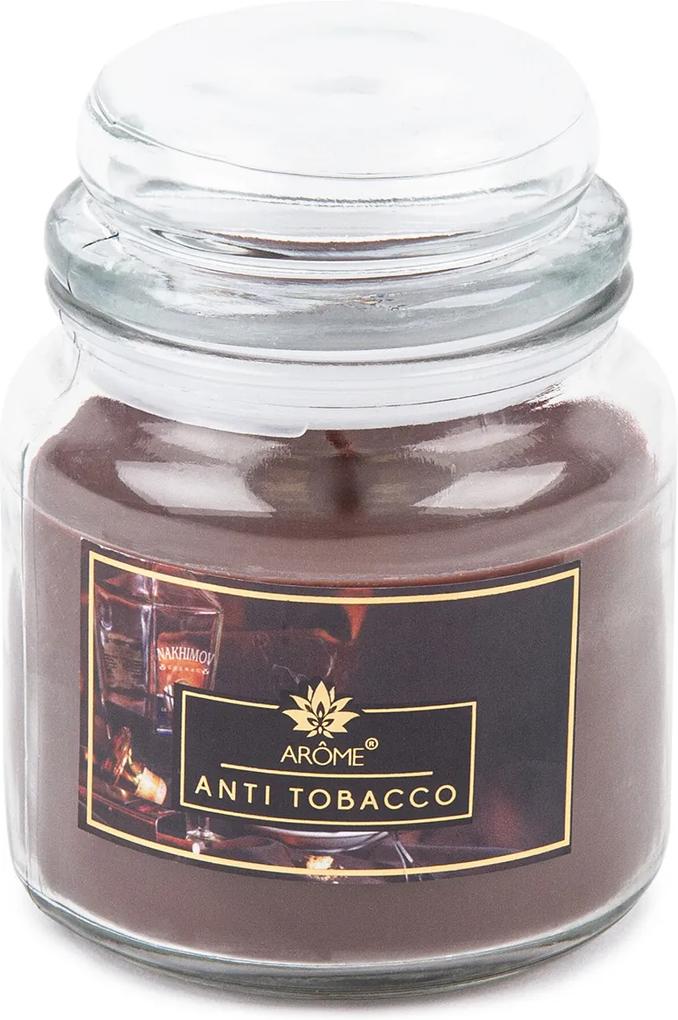 Arome Lumânare parfumată mare în vas de sticlă Anti-Tobacco, 424 g