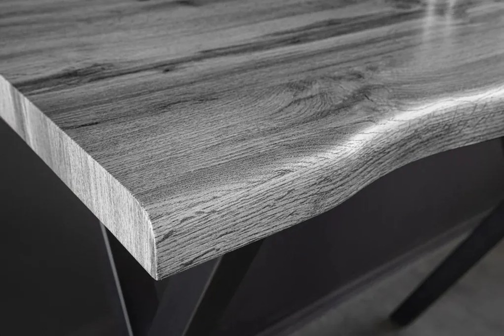 Masa de bar design industrial WILD 120cm, gri