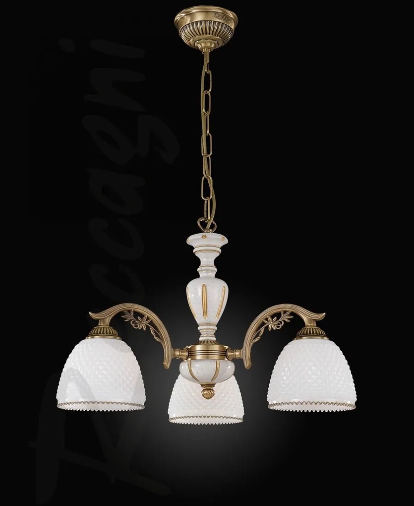Candelabru din alama cu 3 brate design italian 8606