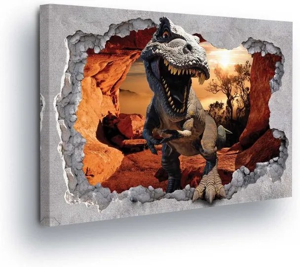 GLIX Tablou - Dinosaur in the Sahara 25x35 cm