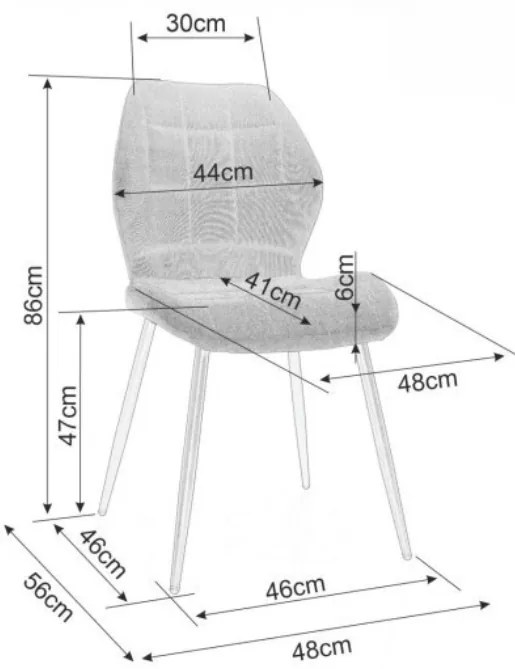 Scaun de masa roz MIKE NEA