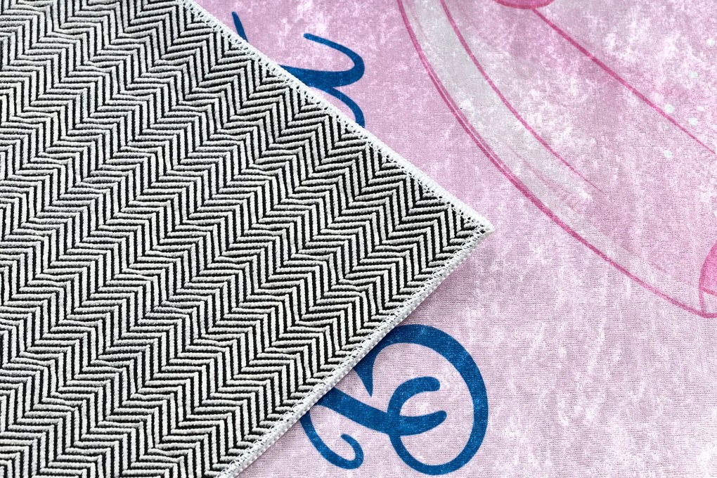 BAMBINO 42830 covor lavabil Balerina pentru copii anti-alunecare - roz