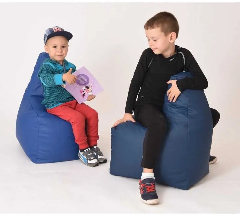 Fotoliu tip Scaun Sunlounger Junior, Material Piele ecologica - Turcoaz