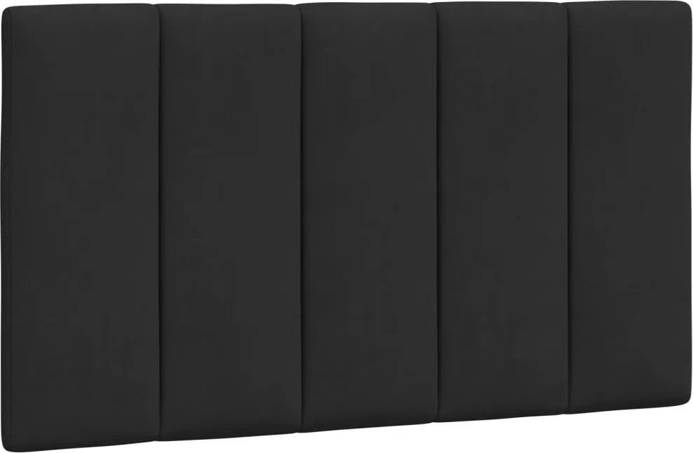 vidaXL Pernă tăblie de pat, Hanko, negru, 90 cm, catifea