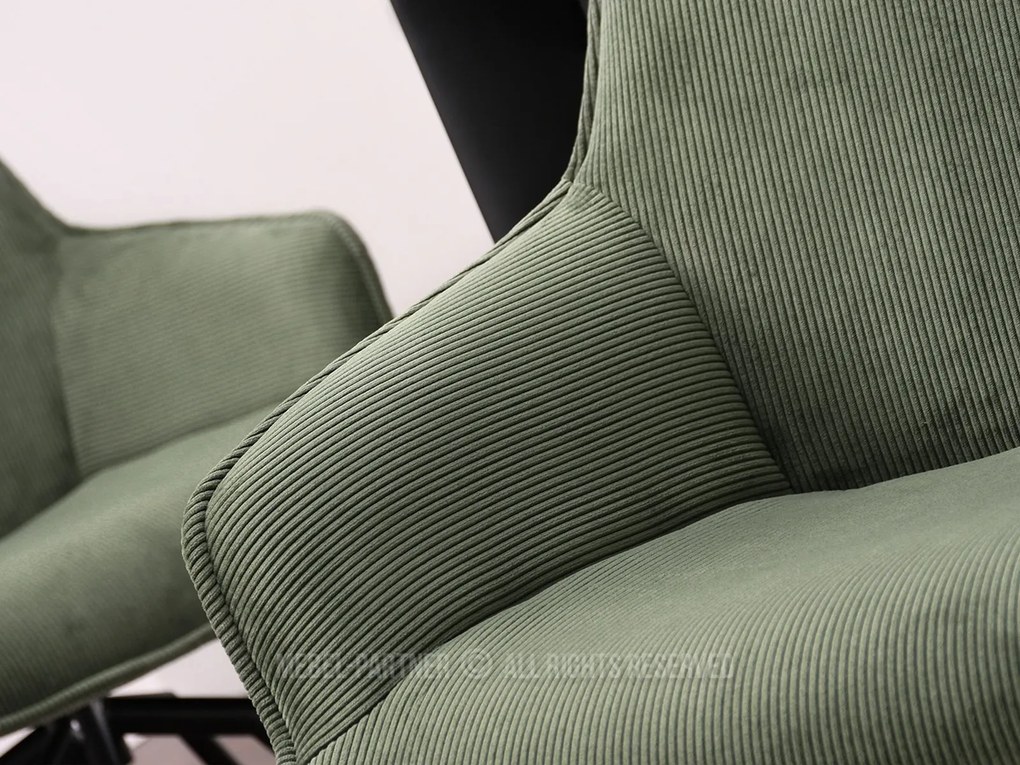 Scaun Liam (verde + negru). Promo -19%. 1111112