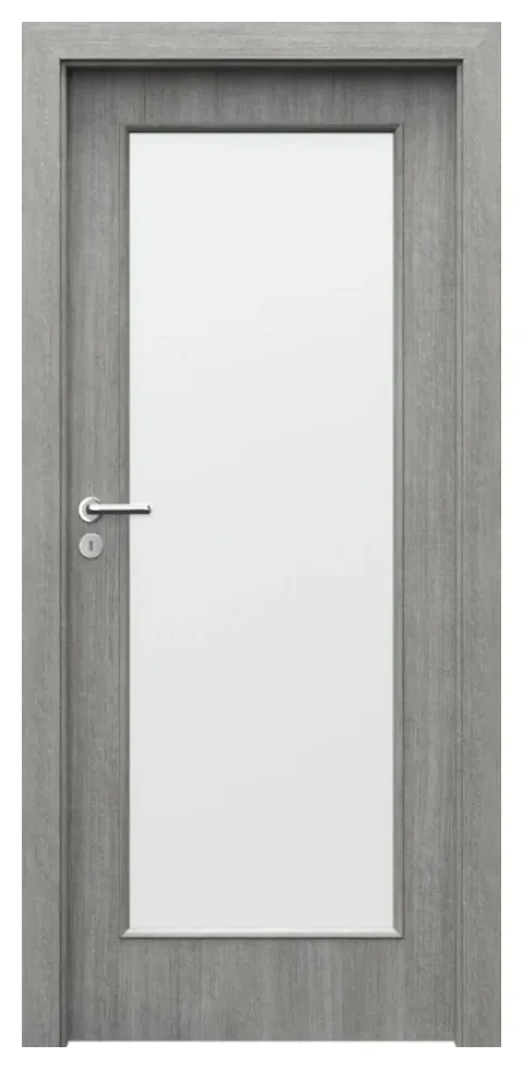 Usa Interior din MDF Porta Nova Model 2.2 (Culoare: Alb, Toc: Reglabil 10 cm, Maner: Patrat negru inchidere magnetica, Dimensiune: 60 cm)