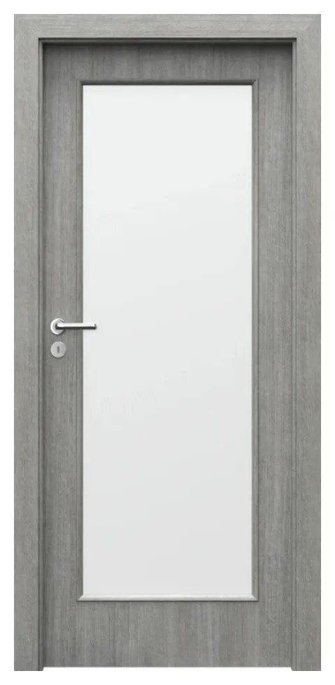 Usa Interior din MDF Porta Nova Model 2.2 (Culoare: Wenge, Toc: Reglabil 30 cm, Maner: Patrat argintiu crom, Dimensiune: 70 cm)