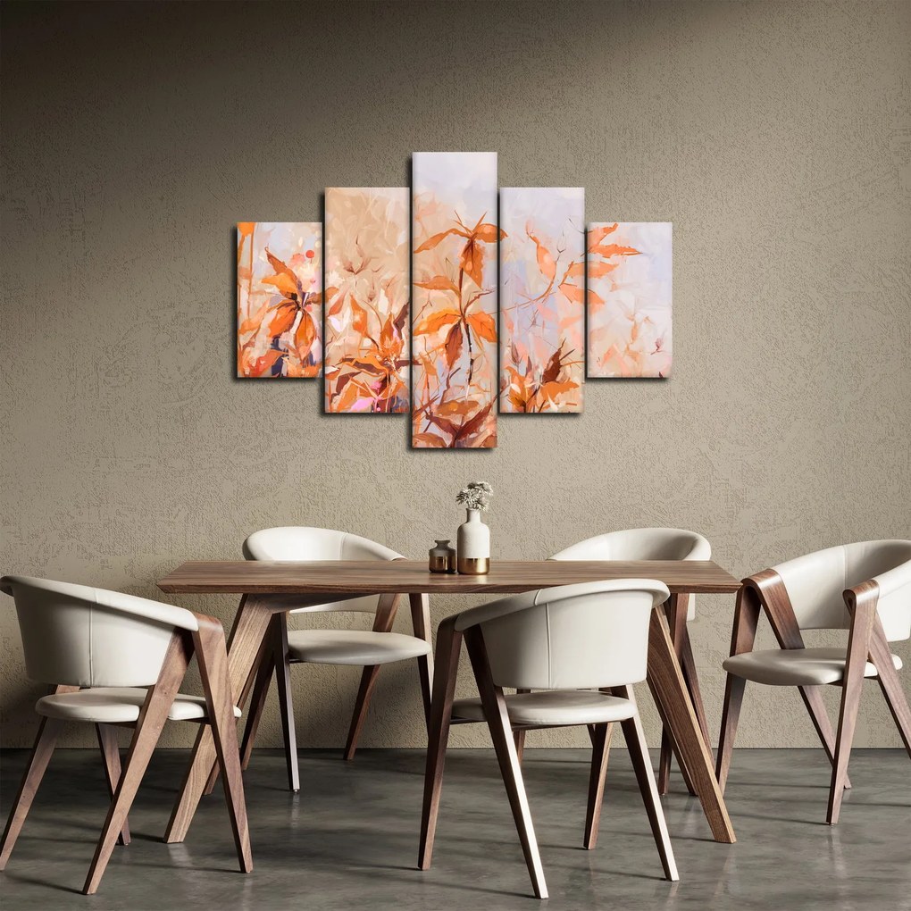 Tablou - Flori pictate (150x105 cm)