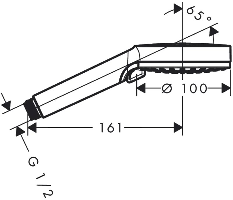 Para de dus, Hansgrohe, Crometta Vario, alb crom