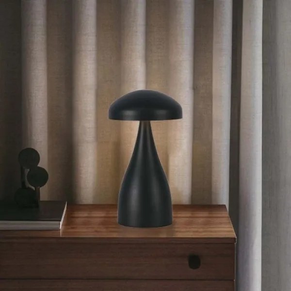 Lampă de birou LED reglabilă, reîncărcabilă, 1W, 5V, 3000-6000K, 1800 mAh, negru