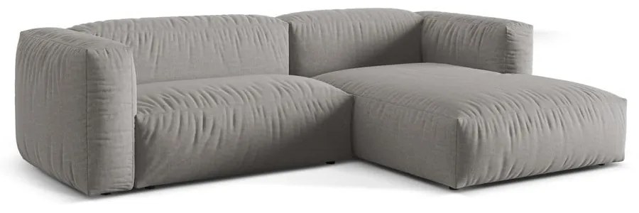 Colțar modular gri deschis (cu colț pe partea dreaptă) Martina – Micadoni Home