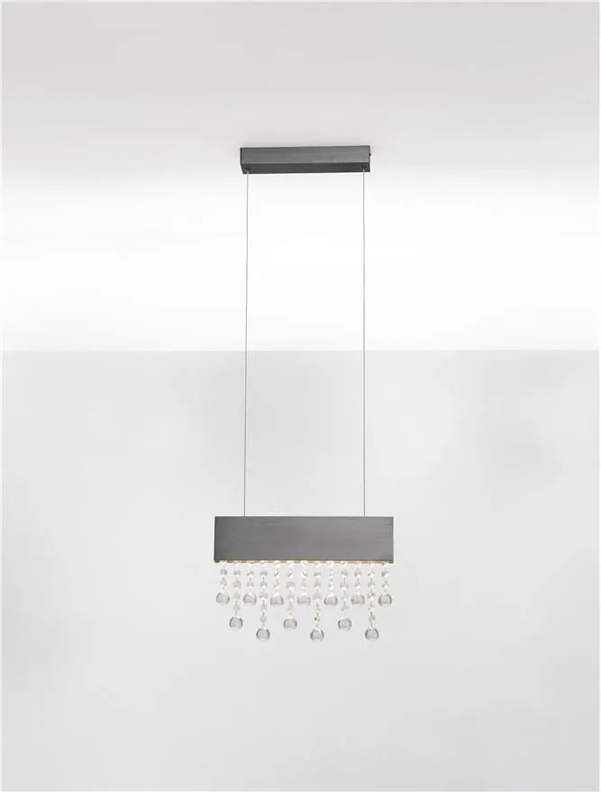 Lustra LED suspendata stil elegant CRISTA titan