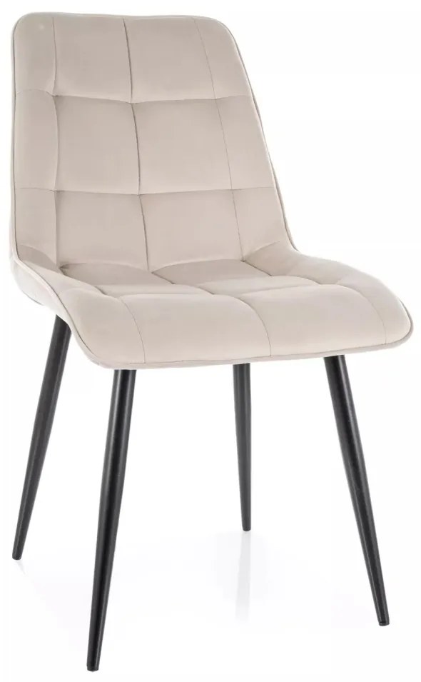 Scaun Chic velvet bej deschis Blu30
