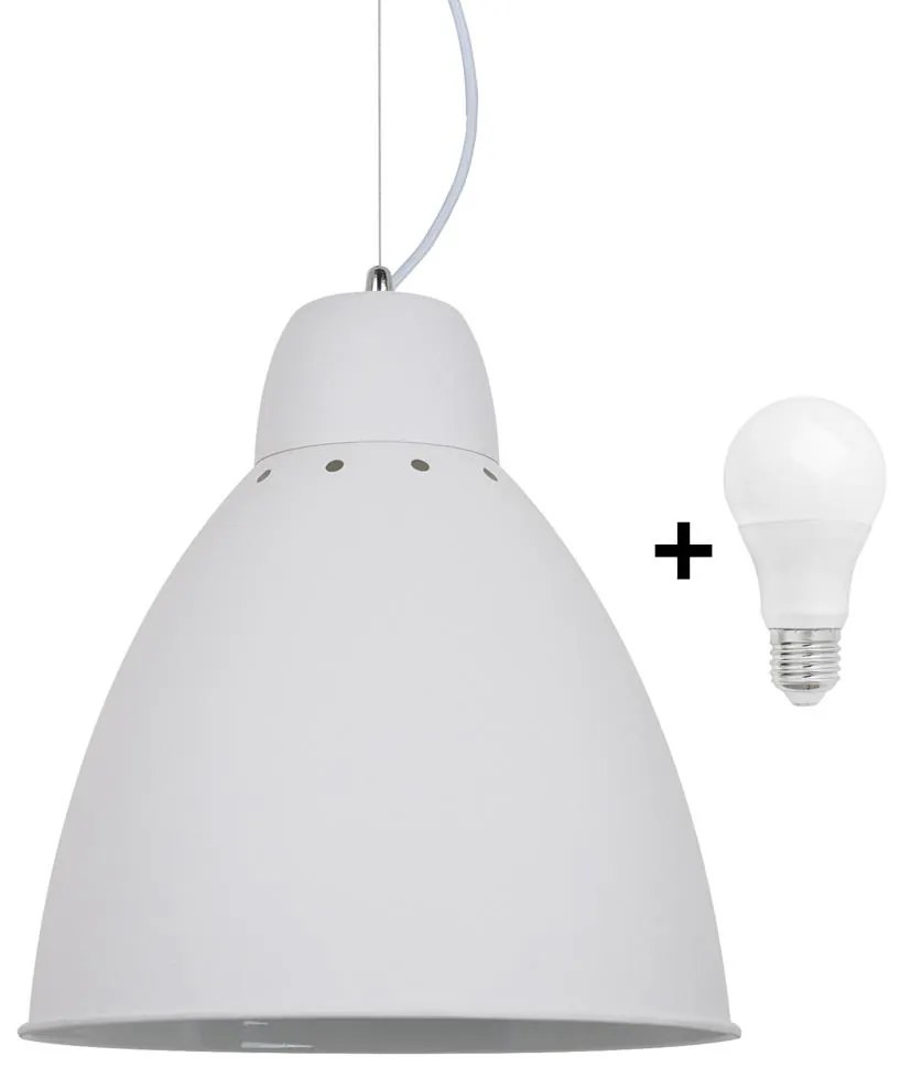 Solight WA007-W - LED Lustră 1xE27/10W/230V alb 29,5cm