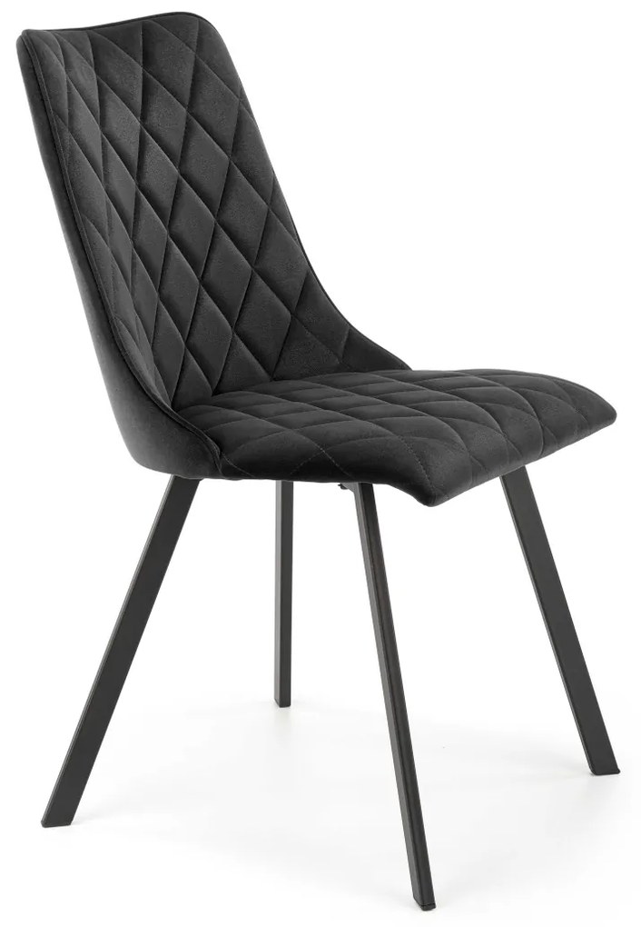 Scaun K450 velvet negru