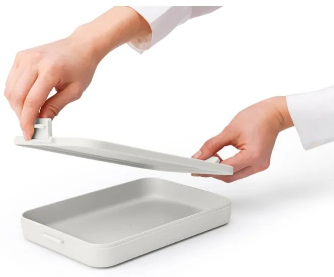 Cutie pentru sandwich Brabantia Make&Take 1006286, 1.1 L, Pana la 2 sandwich-uri, Fara BPA, Gri