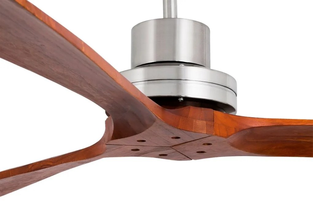 Ventilator de tavan cu telecomanda MINI LANTAU S nickel/lemn nuc