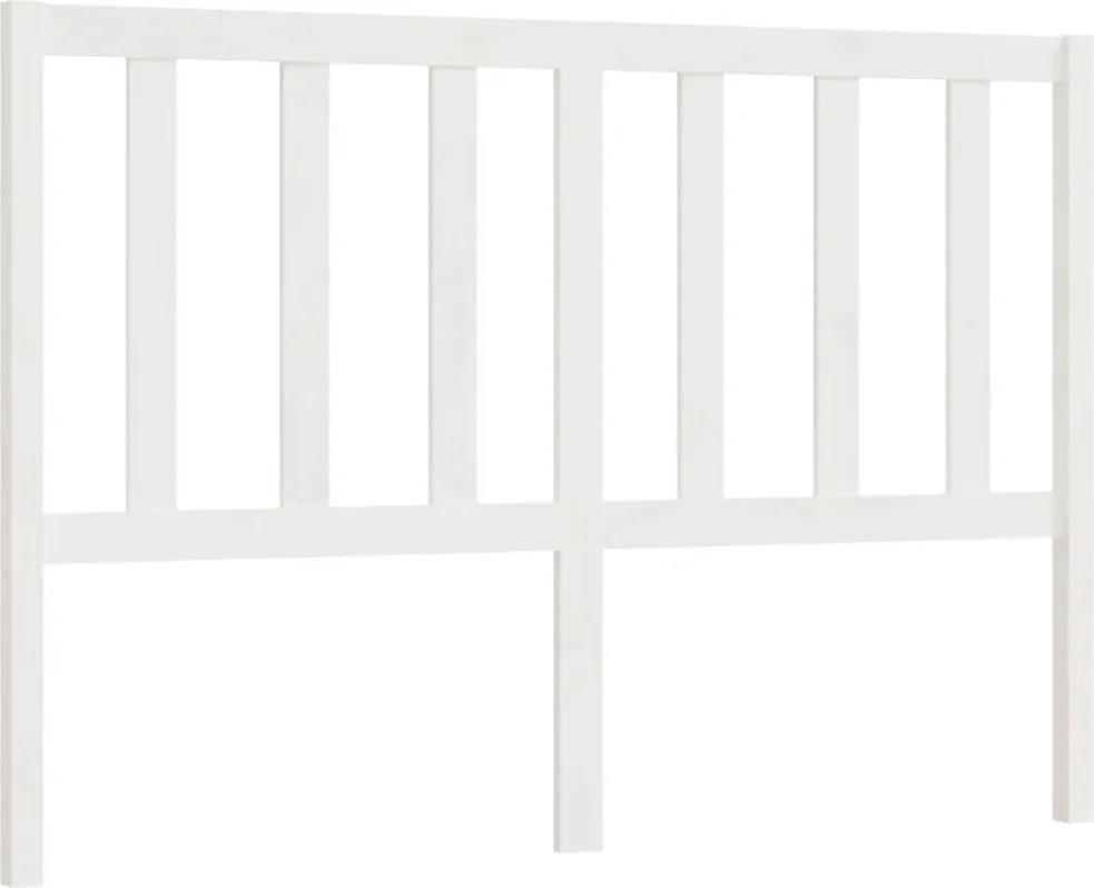 vidaXL Tăblie de pat, alb, 166x4x100 cm, lemn masiv de pin
