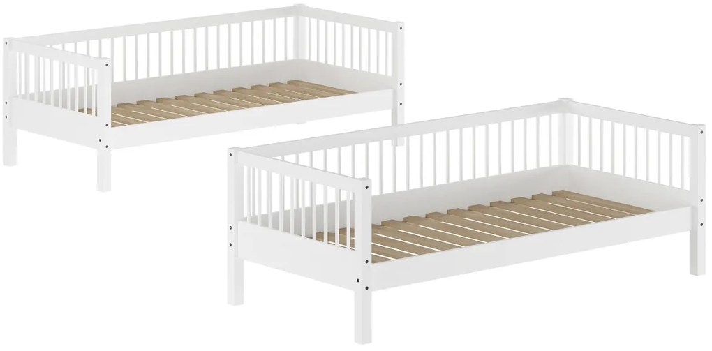 Set FORREST BEECH format dintr-un Pat copii supraetajat (90 x 200 cm) și un sertar.