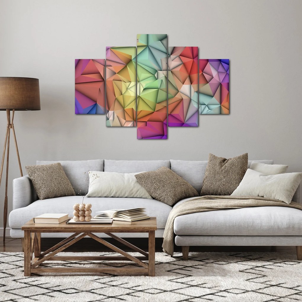 Tablou - Abstracția poligonală (150x105 cm)