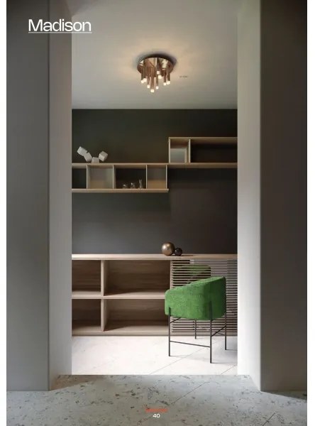 Plafonieră LED MADISON Redo 01-2039 9xLED/4W/230V auriu