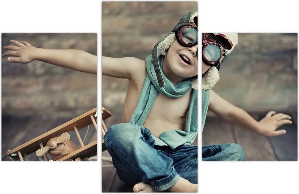 Tablou - Tânăr aviator (90x60 cm)