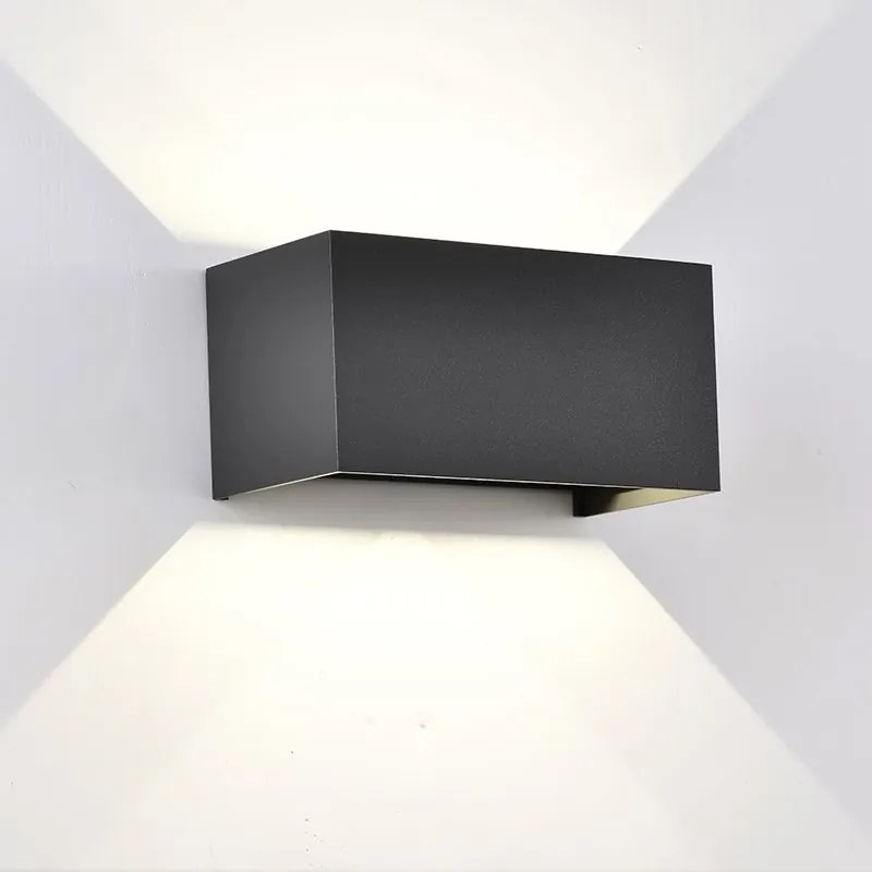 Aplica LED dimabila iluminat exterior ambiental IP54 DAVOS Double negru MA-8607