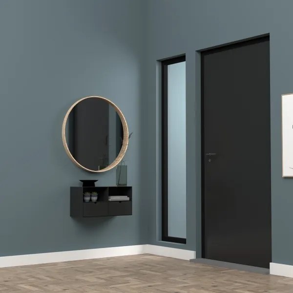 Noptieră cu posibilitate de montare pe perete BEKIM negru