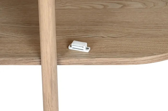Comoda TV natur , din lemn de cauciuc si rattan „Rustic Elegance”